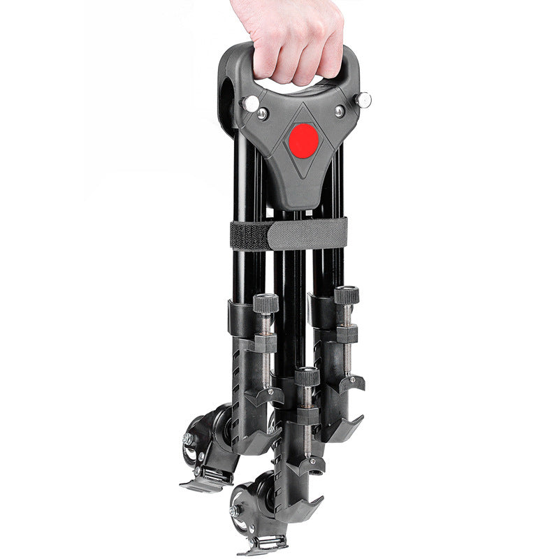 Uniqkart NW-600 Middle Size Aluminum Alloy Stretchable Pulley Photography Tripod Mute 3 Wheels Pulley Base
