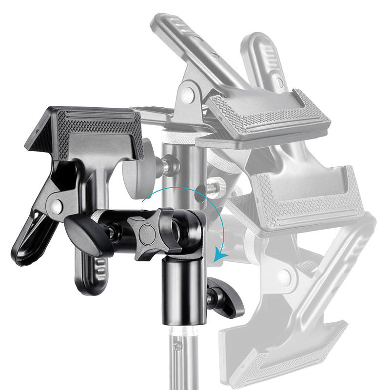 Uniqkart NW-176 Reflector Holder Clamp Metal Clip Light Stand Attachment Fix Adapter for Photo Studio
