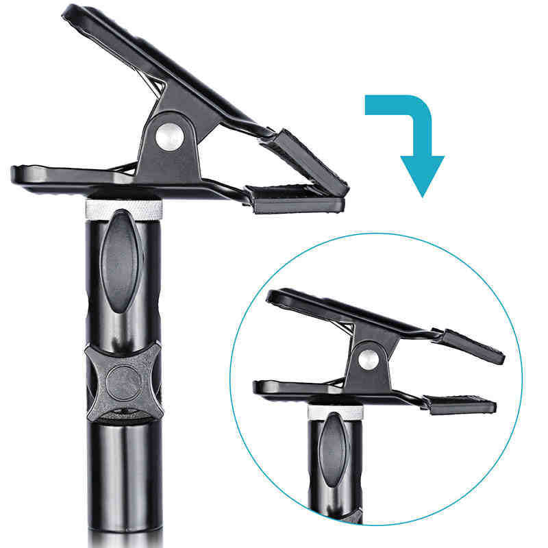 Uniqkart NW-176 Reflector Holder Clamp Metal Clip Light Stand Attachment Fix Adapter for Photo Studio