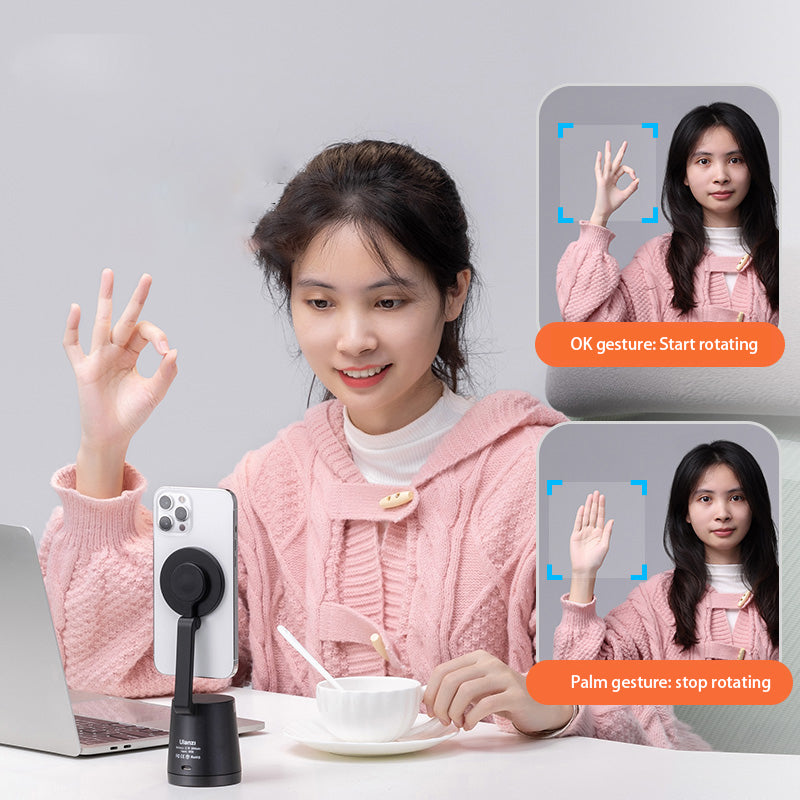 ULANZI 3105 O-LOCK Smart Tracking Gimbal 360&#176; Horizontal Rotation Phone Holder Gesture Shooting Stabilizer