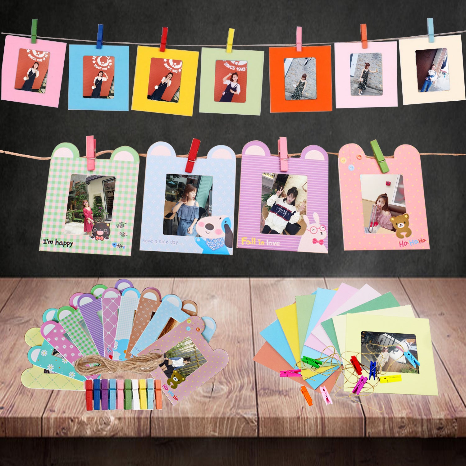 for FujiFilm Instax Mini 12 / 11 / 9 / 8+ / 8 10-in-1 Colorful Bundle Kit Accessories Includes Photo Album, Hang Frames, Border Stickers - Green Flowers