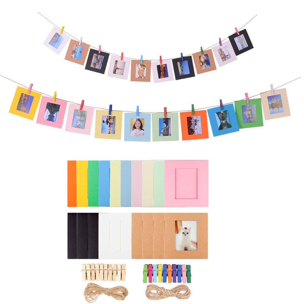for FujiFilm Instax Mini 12 / 11 / 9 / 8+ / 8 10-in-1 Colorful Bundle Kit Accessories Includes Photo Album, Hang Frames, Border Stickers - Green Flowers