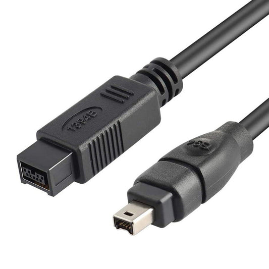 Uniqkart 3m IEEE 1394 FireWire Cable 800 9Pin to 400 4Pin Data Transfer Adapter Cord