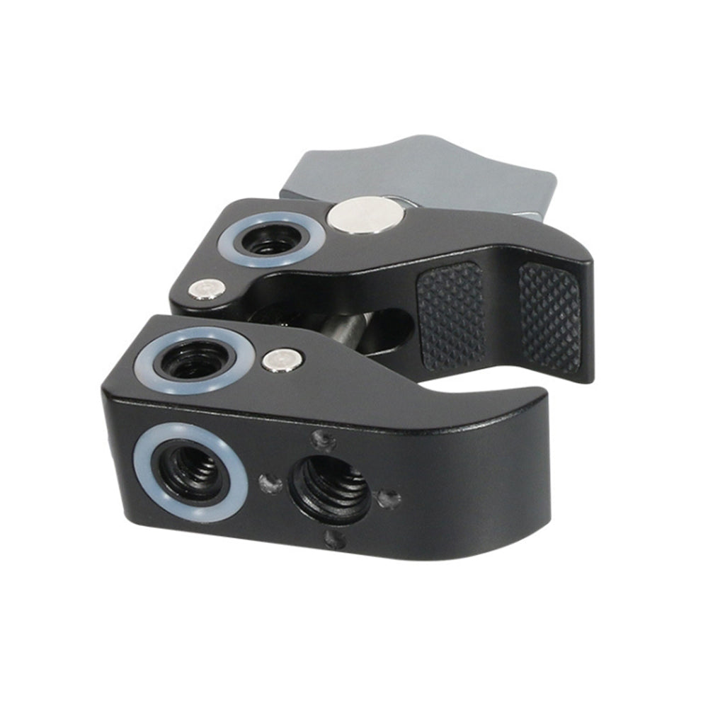 WN-40 Multifunctional Crab Clamp Mount Aluminum Alloy Desk Wall Panel Holder Clip with 1 / 4&quot; and 3 / 8&quot; Thread