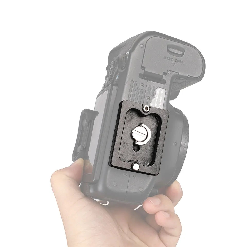 PU-50 Universal Camera Bottom Aluminum Alloy 1 / 4&quot; Screw Quick Release Plate