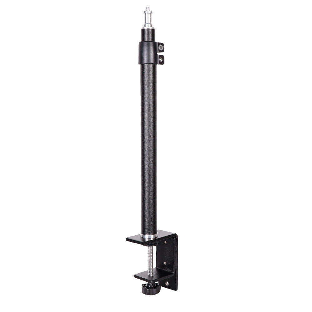 C042 Desktop Telescopic Camera Phone Holder Bracket Aluminum Alloy Clip-on Photography Fill Light Bracket