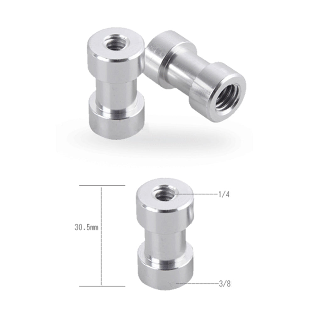 K6 1 / 4&quot; Female to 3 / 8&quot; Female Threaded Metal Screw Adapter for Tripod Light Stand