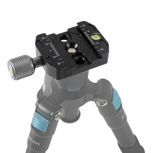 Uniqkart QR-50N Camera Tripod Quick Release Plate Base Aluminum Alloy SLR Camera Tripod Mount Adapter