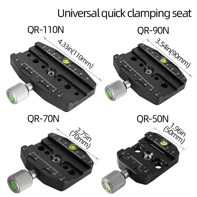 Uniqkart QR-50N Camera Tripod Quick Release Plate Base Aluminum Alloy SLR Camera Tripod Mount Adapter