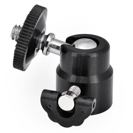 C008 Mini Gimbal Mount for Tripod, Aluminum Alloy+PC Camera Rotating Ball Gimbal with 1 / 4&quot; Screw Mount