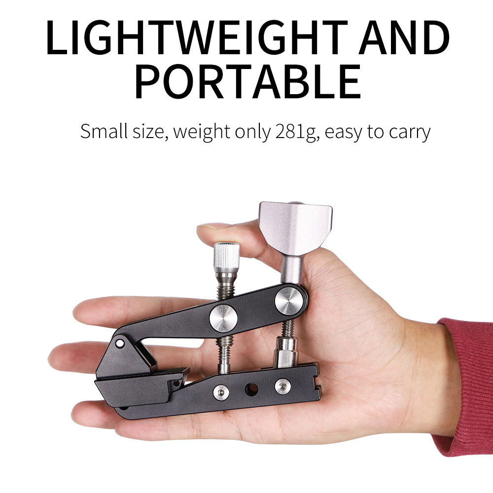 J037 Multifunctional Stable Clamp for GoPro Hero, Digital SLR Cameras Mobile Phone Metal Clip