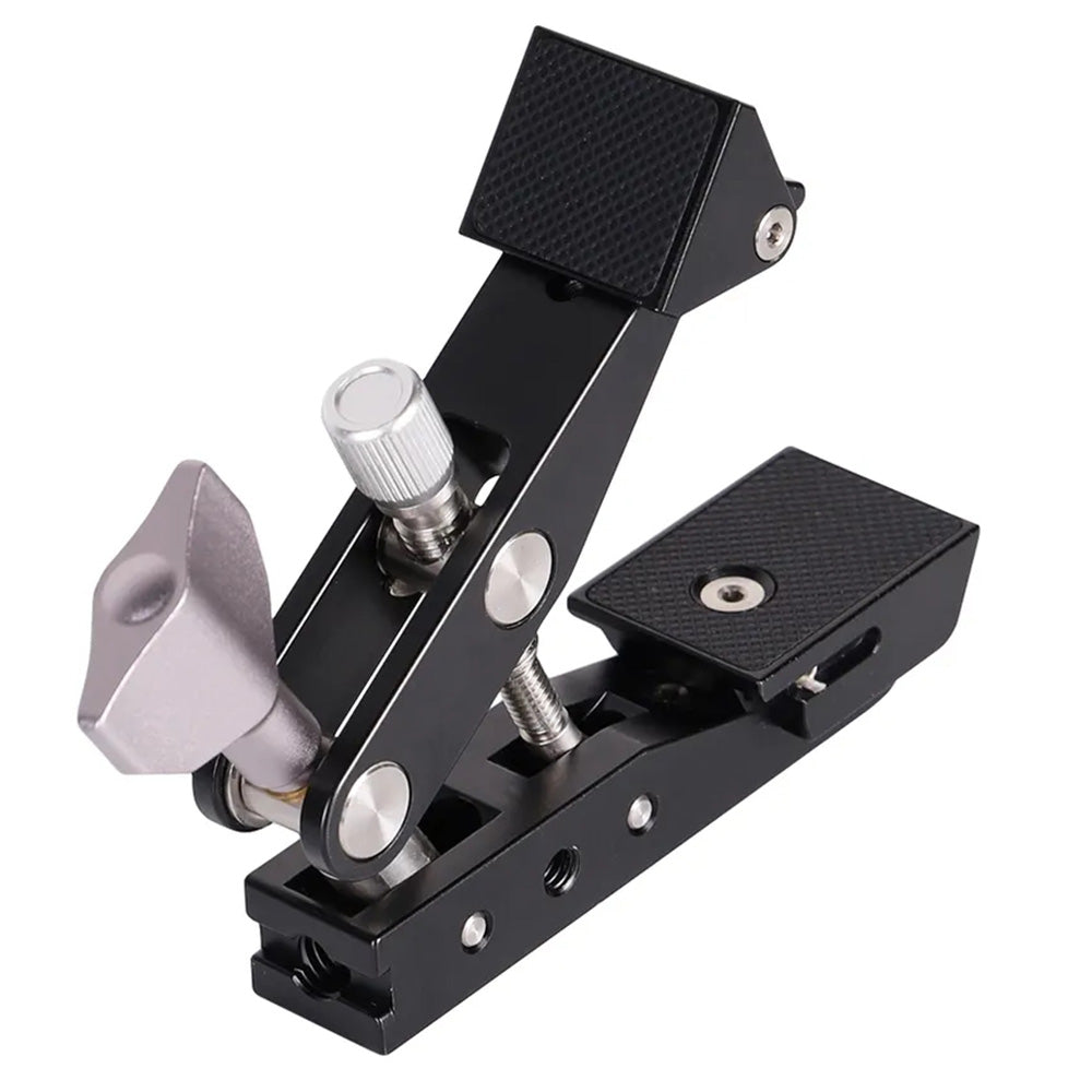 J037 Multifunctional Stable Clamp for GoPro Hero, Digital SLR Cameras Mobile Phone Metal Clip