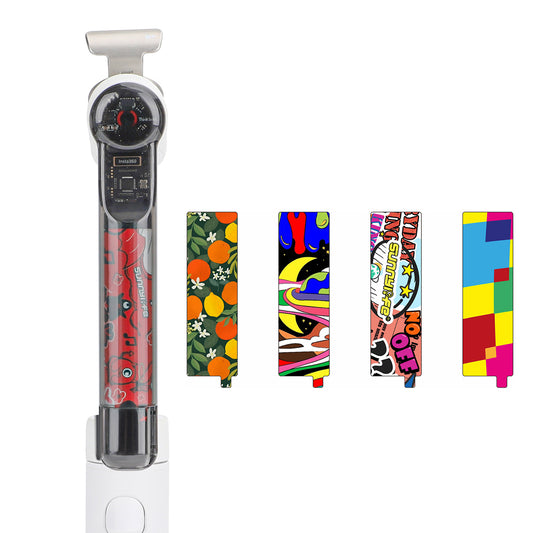 Uniqkart IST-TZ575 4Pcs / Set Colorful Insert Paper for Insta360 Flow Decorative DIY Pattern Sticker Card - Style C