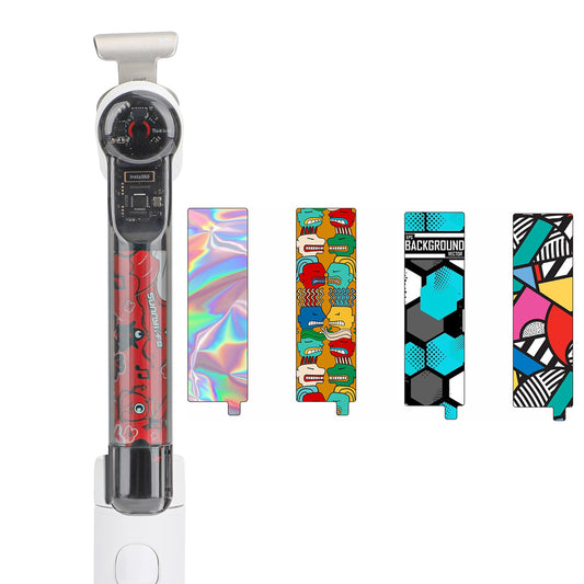 Uniqkart IST-TZ575 4Pcs / Set Colorful Insert Paper for Insta360 Flow Decorative DIY Pattern Sticker Card - Style A