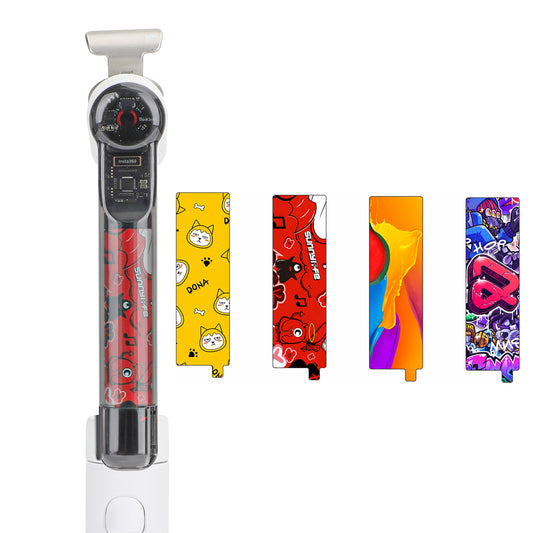 Uniqkart IST-TZ575 4Pcs / Set Colorful Insert Paper for Insta360 Flow Decorative DIY Pattern Sticker Card - Style B