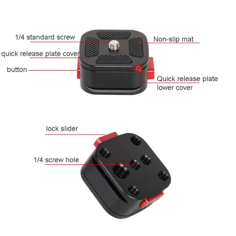 Z049 Portable Mini Quick-Release Plate for Digital SLR Camera Tripod Monopod