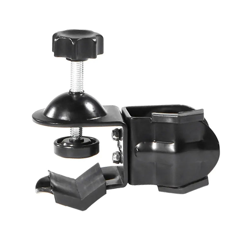 J002 Flash / Camera Clamp Mount with Ball Head, 1 / 4&quot; Screw Photography Light Heavy Duty Double U-Shape Clip Adapter