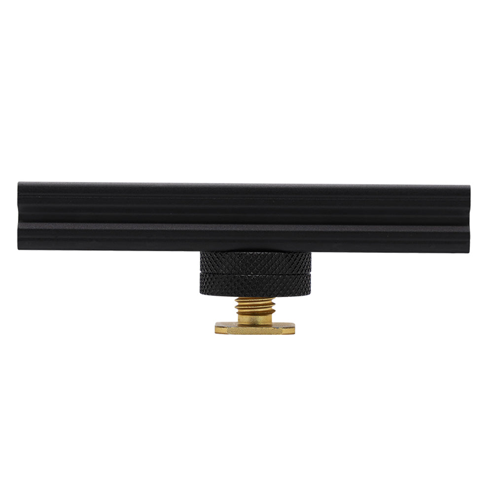 E047 10cm Aluminum Alloy Camera Hot Shoe Mount Extended Rail Slider for Flash LED Light Microphone