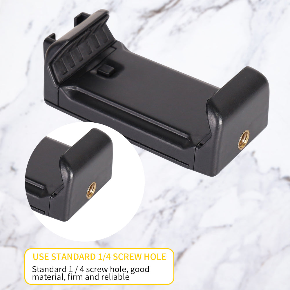 G175 Desktop Tablet Phone Mount Retractable Tripod Phone Clip with 1 / 4&quot; Screw Adapter for Live Streaming