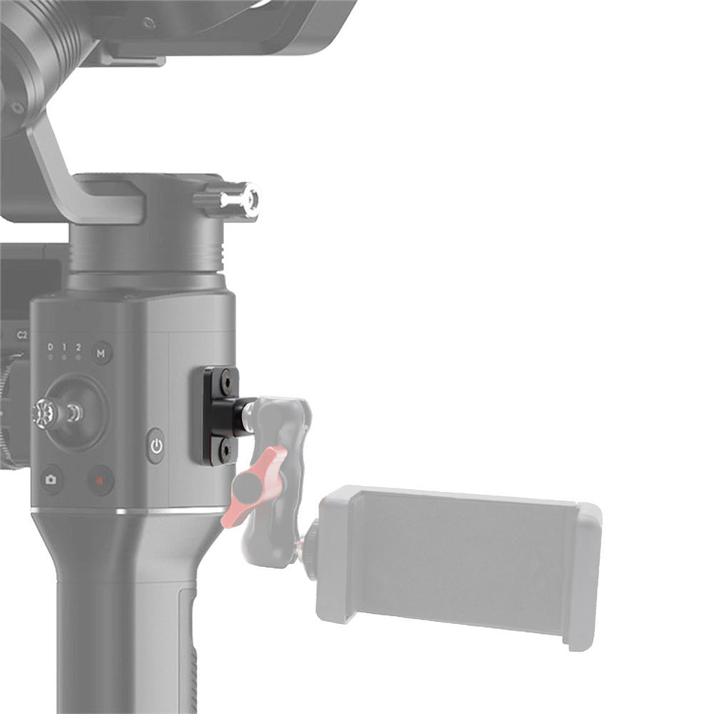 N014 Mobile Phone Expansion Plate with 1 / 4&quot; Thread Adaptor Cell Phone Holder Mount Handheld Stabilizer Expander