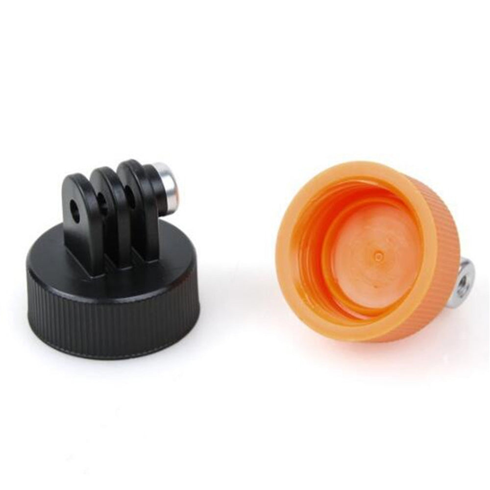 GP201 DIY Water Bottle Cover Adaptor for GoPro Sports Camera Bottle Cap Converter for Xiaoyi 2nd - Black