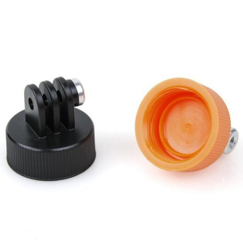GP201 DIY Water Bottle Cover Adaptor for GoPro Sports Camera Bottle Cap Converter for Xiaoyi 2nd - Orange