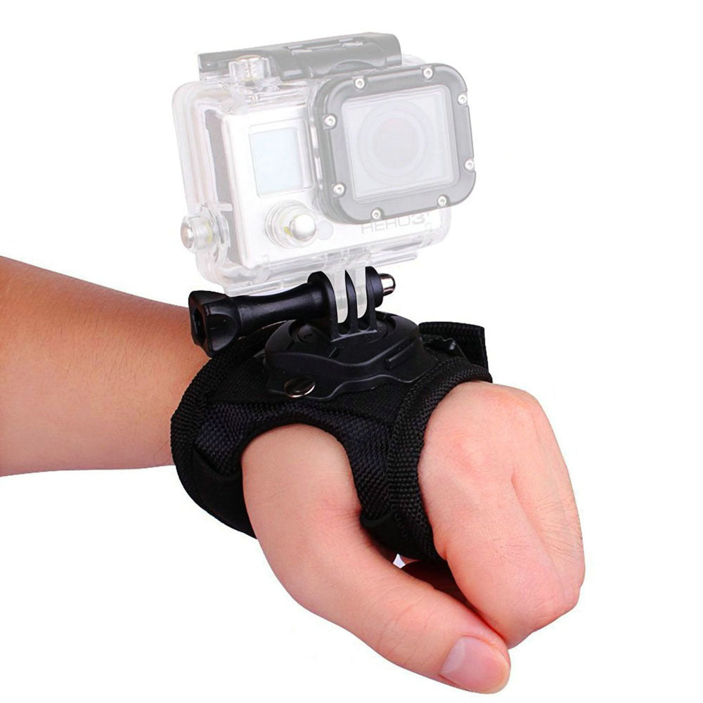 GP127L 360 Degrees Wrist Band Mount for GoPro Hero 5 / 4 / 3+ Action Camera Fist Adapter Belt
