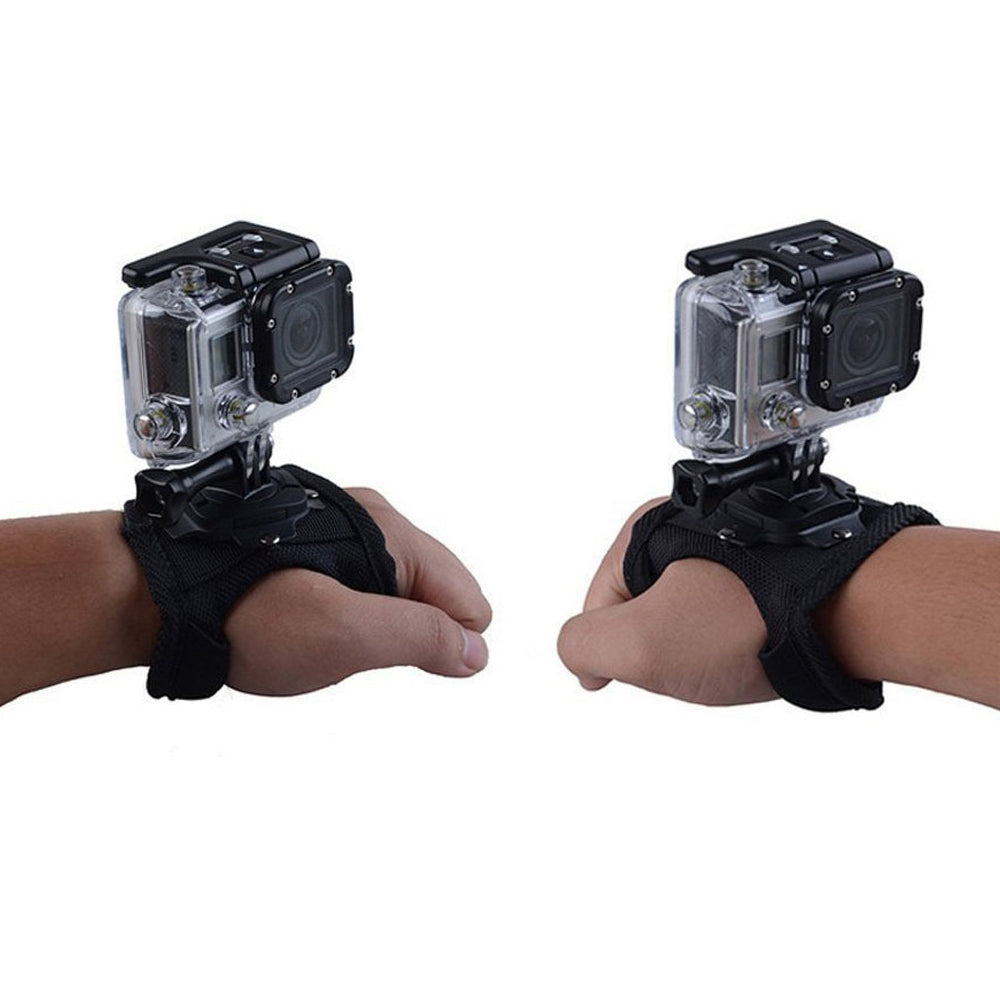 GP127L 360 Degrees Wrist Band Mount for GoPro Hero 5 / 4 / 3+ Action Camera Fist Adapter Belt