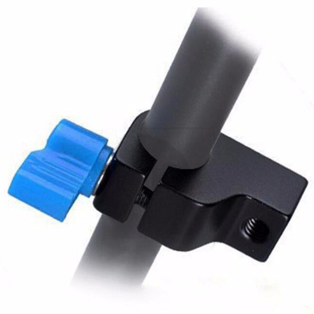F189 1 / 4&quot; Screw Thread Mount 15mm Rod Clamp Holder for DSLR Camera Rig Rail Magic Arm Support