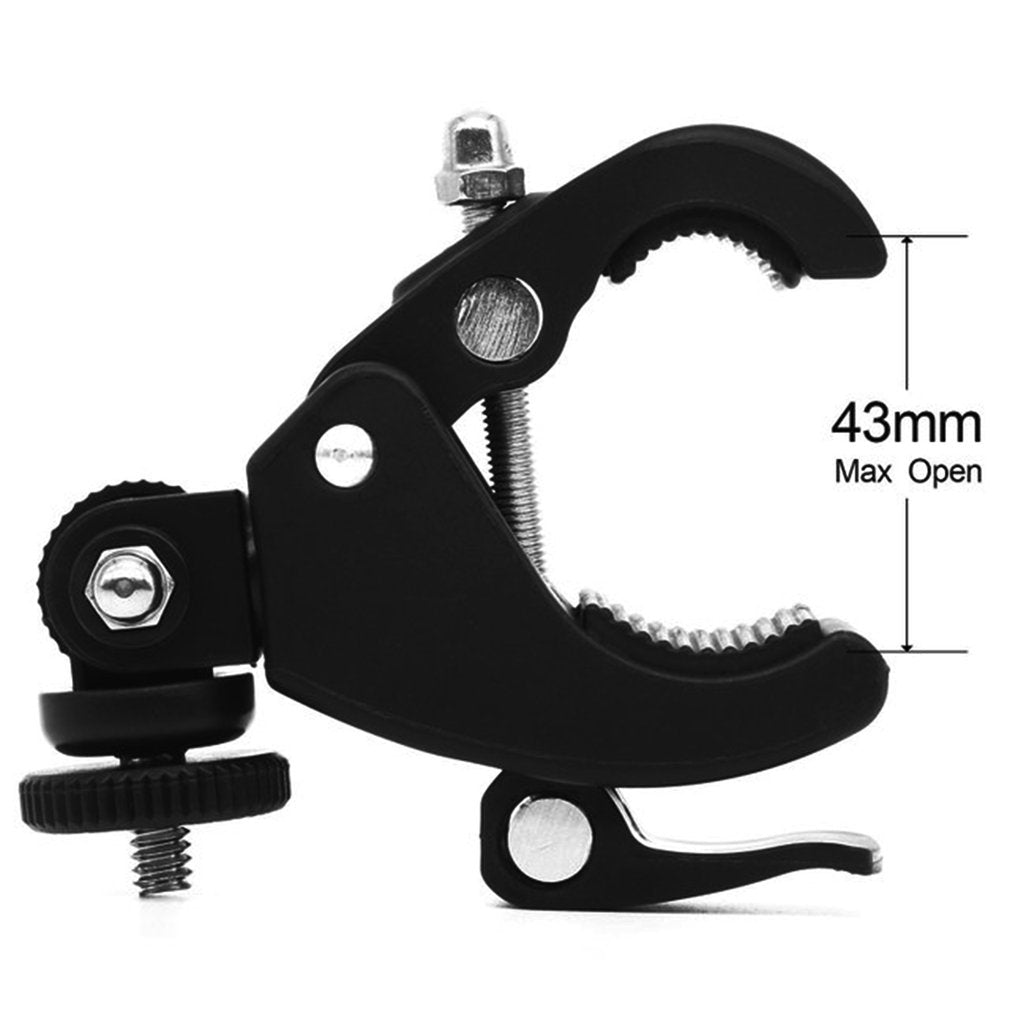 7035 Bike Bicycle Handlebar Mount Clamp 180 Degree Rotation Clip for GoPro Hero 10 9 8 7 6 5 4 3 Camera