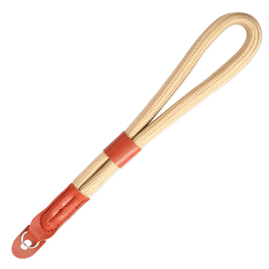 SZ02 SLR Camera Hand Strap Camera Carrying Lanyard Anti-lost Braided Wrist Rope - Khaki