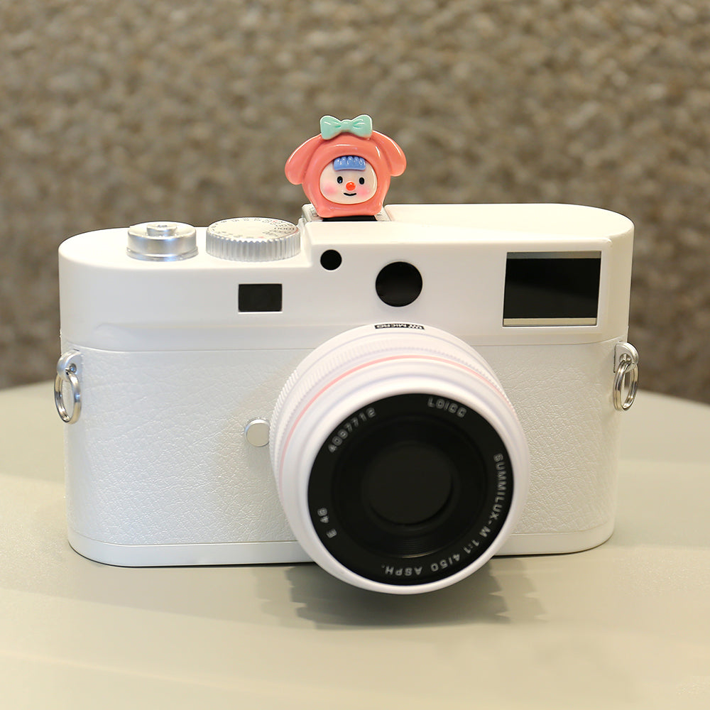 Resin+PVC Cute Cartoon Hot Shoe Protection Cover SLR Camera Dustproof Hot Shoe Cap - Animal Girl / Orange Red