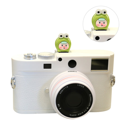 Resin+PVC Cute Cartoon Hot Shoe Protection Cover SLR Camera Dustproof Hot Shoe Cap - Animal Girl / Frog