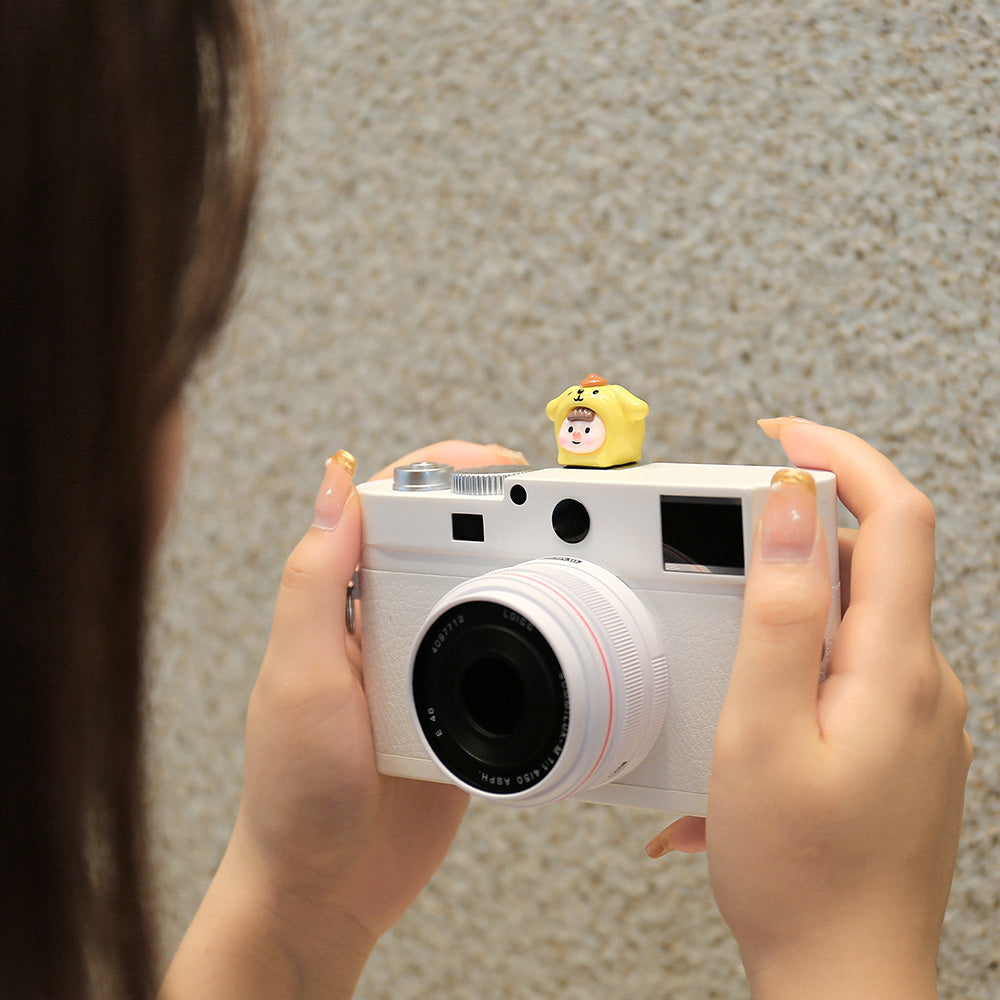 Resin+PVC Cute Cartoon Hot Shoe Protection Cover SLR Camera Dustproof Hot Shoe Cap - Grey Ears Rabbit