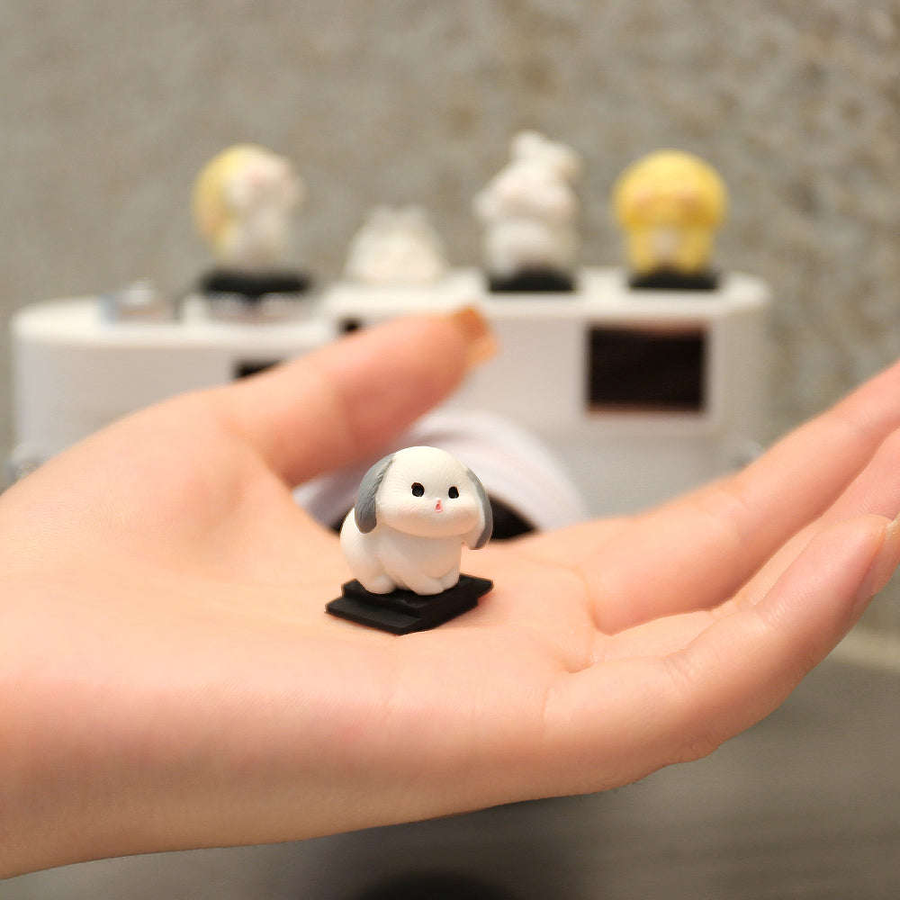 Resin+PVC Cute Cartoon Hot Shoe Protection Cover SLR Camera Dustproof Hot Shoe Cap - Standing Rabbit