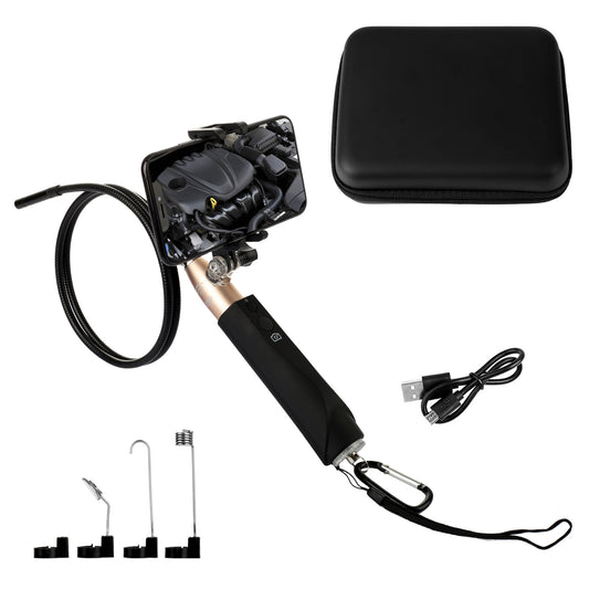 F110-HD 1M WiFi Handle Endoscope 1200P Snake Camera IP67 Waterproof Integrated Industrial Endoscope - Gold