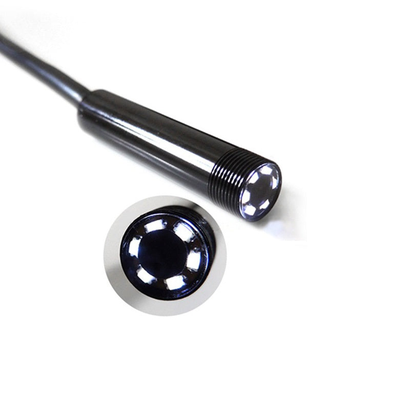 AN97 Endoscope Inspection Camera 8mm Snake Camera with 1M Semi-Rigid Cable for Android Smartphone