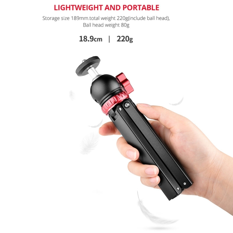 Yelangu T1 Aluminium Alloy CNC Desktop Tripod Strong Support with Spherical Ballhead (YLG1202A)
