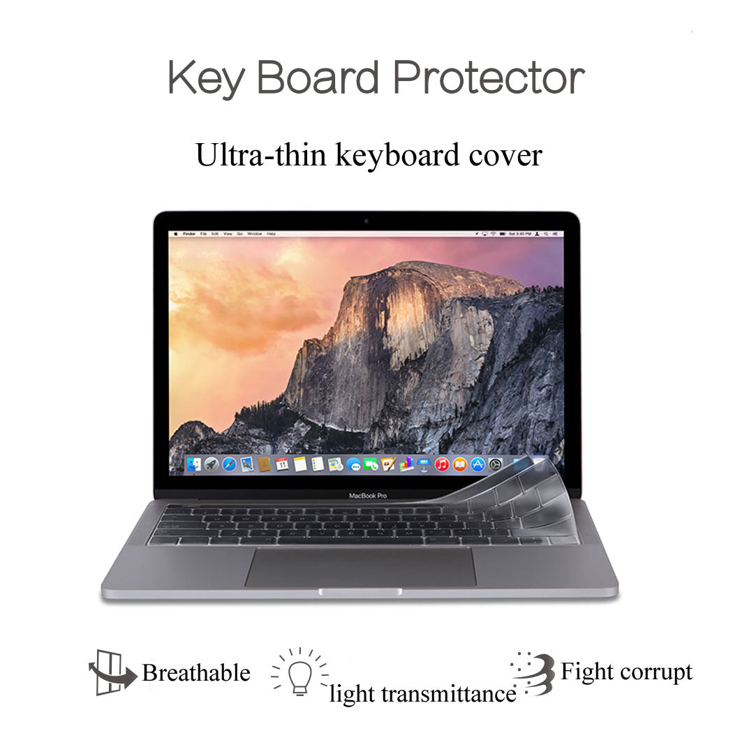 Uniqkart Ultra Thin Clear Dustproof Waterproof Keyboard Skin Protector Cover for MacBook Pro 14inch 2021