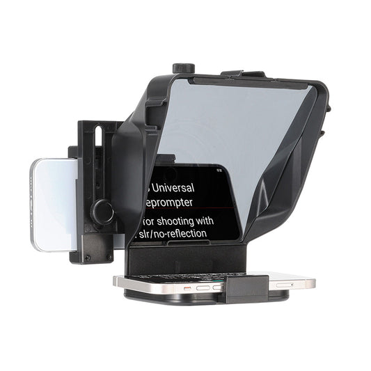 Portable Wide Screen Camera Teleprompter for Video Recording Interview Live Streaming