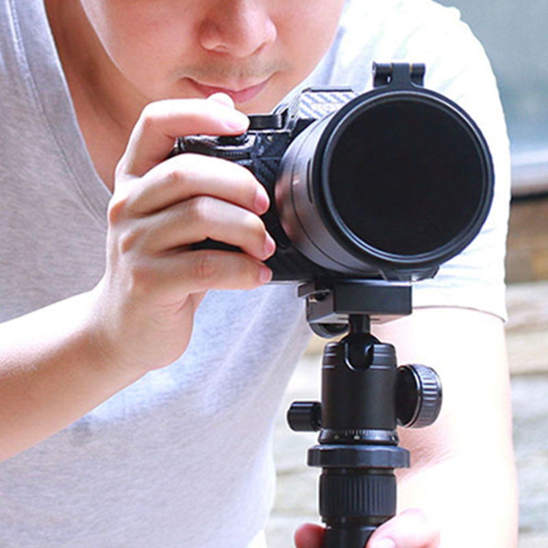 Uniqkart 67mm ND Filter Quick Release Lens Mount Ring Adapter Flip Cover Bracket for DSLR Camera