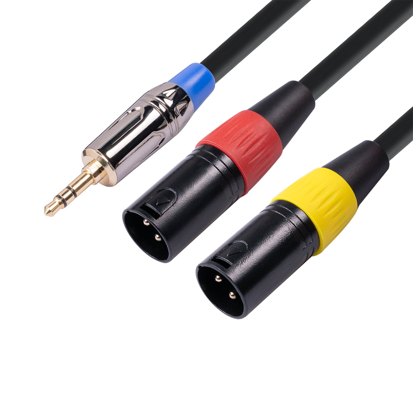 3m 3.5mm Male to Dual XLR Female Audio Cable Amplifiers Active Speakers Mixers Connection Cord