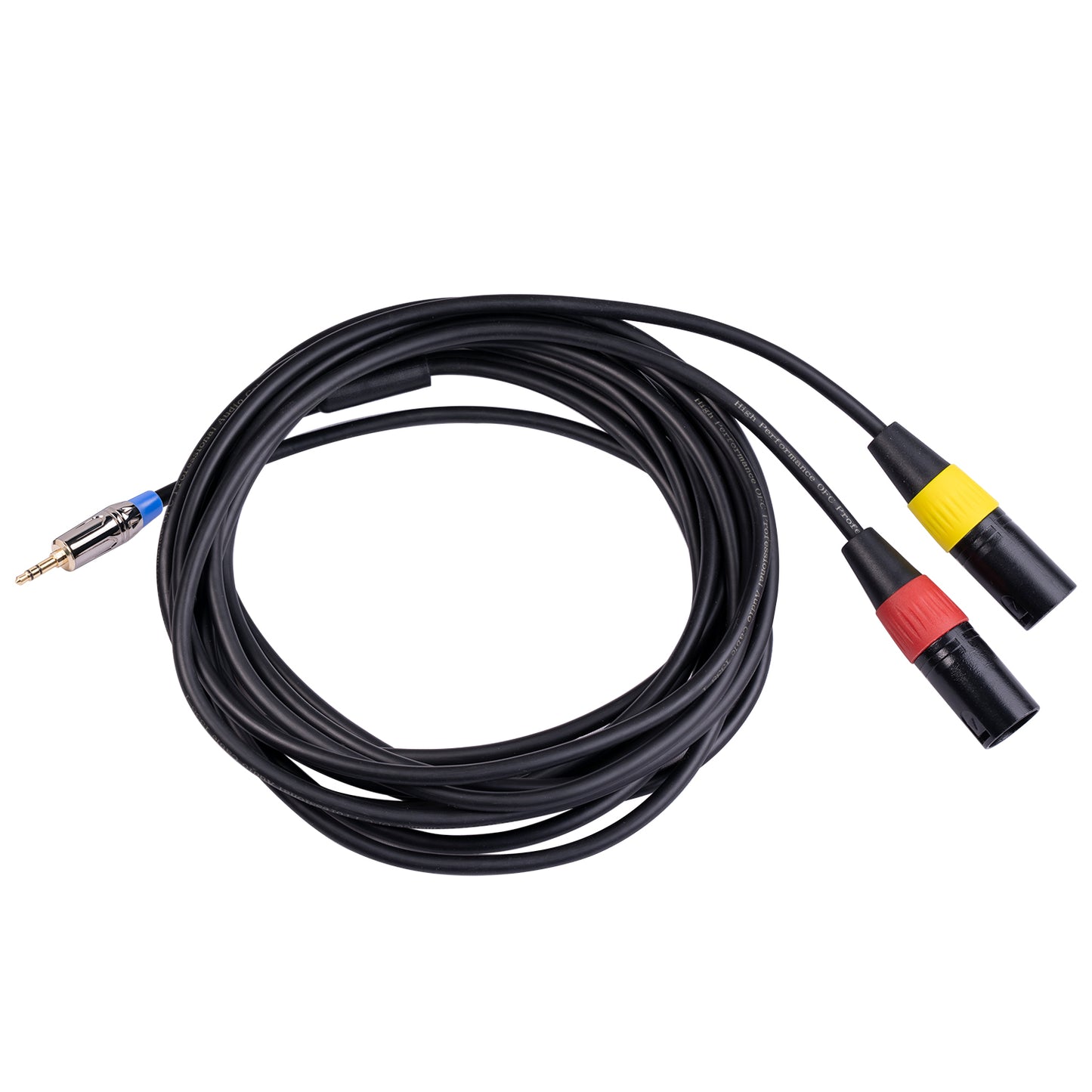 3m 3.5mm Male to Dual XLR Female Audio Cable Amplifiers Active Speakers Mixers Connection Cord