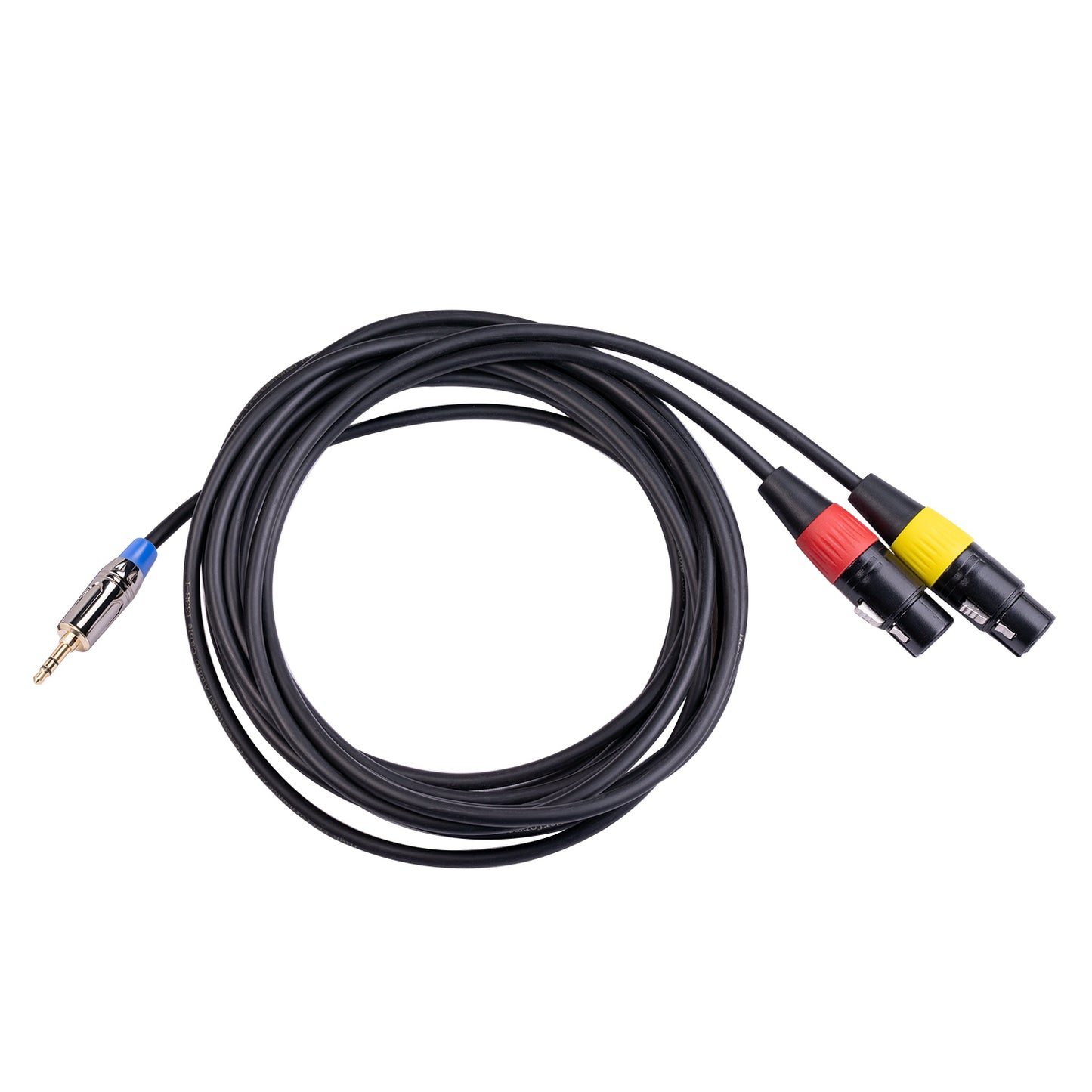 TC194BUXK107YR-30 3-Meter 3.5mm Male to Dual XLR Female Y-Splitter Breakout Lead Microphone Cord
