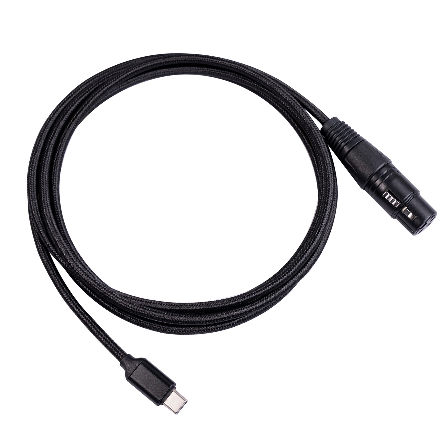 TY20F 3m Type-C Male to XLR Female Mic Audio Cable Microphone Recording Cord