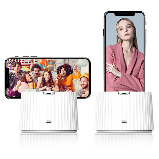 ELEBEST Y8 360-Degree Rotation Auto Face Tracking Phone Holder Smart Motion Movement Control Automatic Rotary Phone Desktop Stand for Video Recording Live Streaming