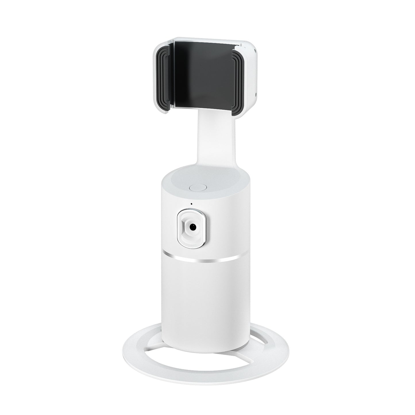 T2 Auto Tracking Phone Holder 360-degree Rotation AI Face Body Track Mount Face and Motion Tracking Phone Holder for Vlog Shooting Live Streaming - White