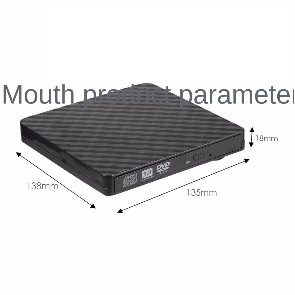 USB 3.0 External DVD Drive RW Drive/DVD Player for Laptop Desktop PC CD ROM Burner (CE Certificate) - Black