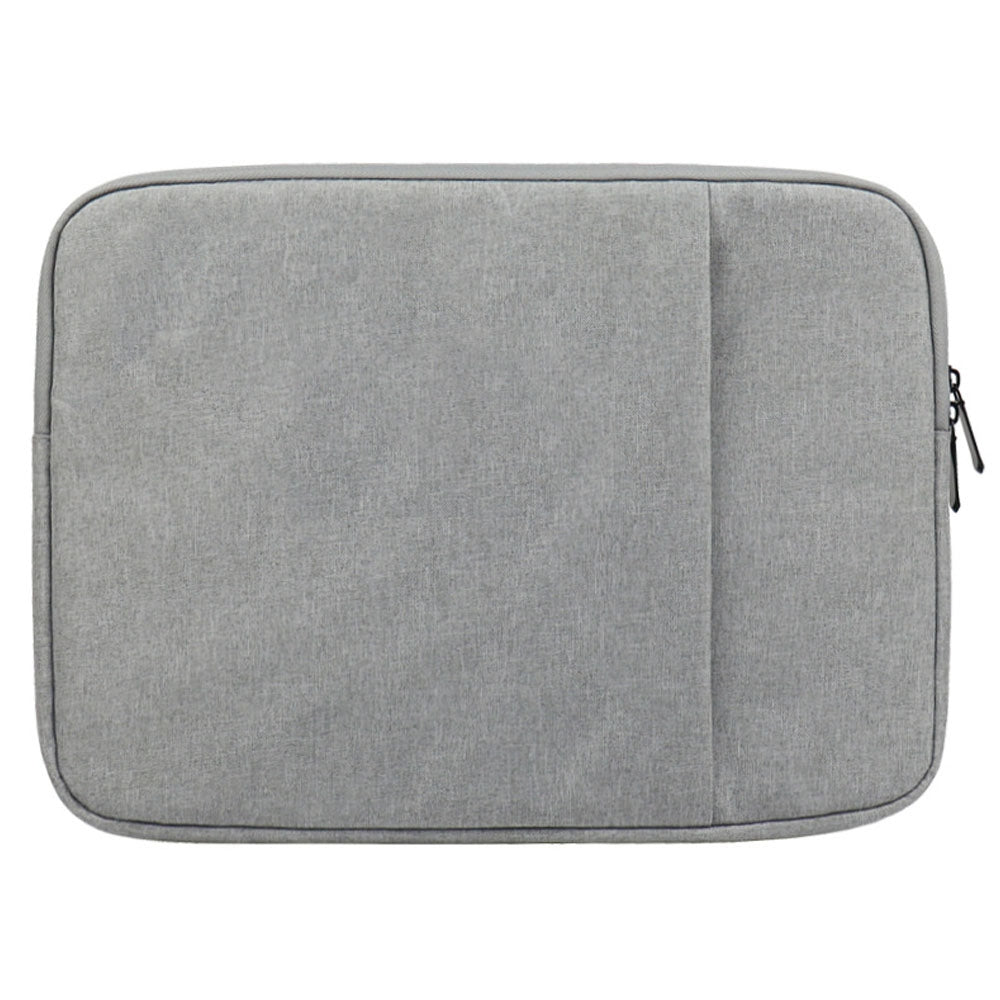 Uniqkart QY-C016 Waterproof Carry Case for 13-inch Laptops Portable Sleeve Bag Anti-Scratch Zippered Bag with Outer Pouch - Grey