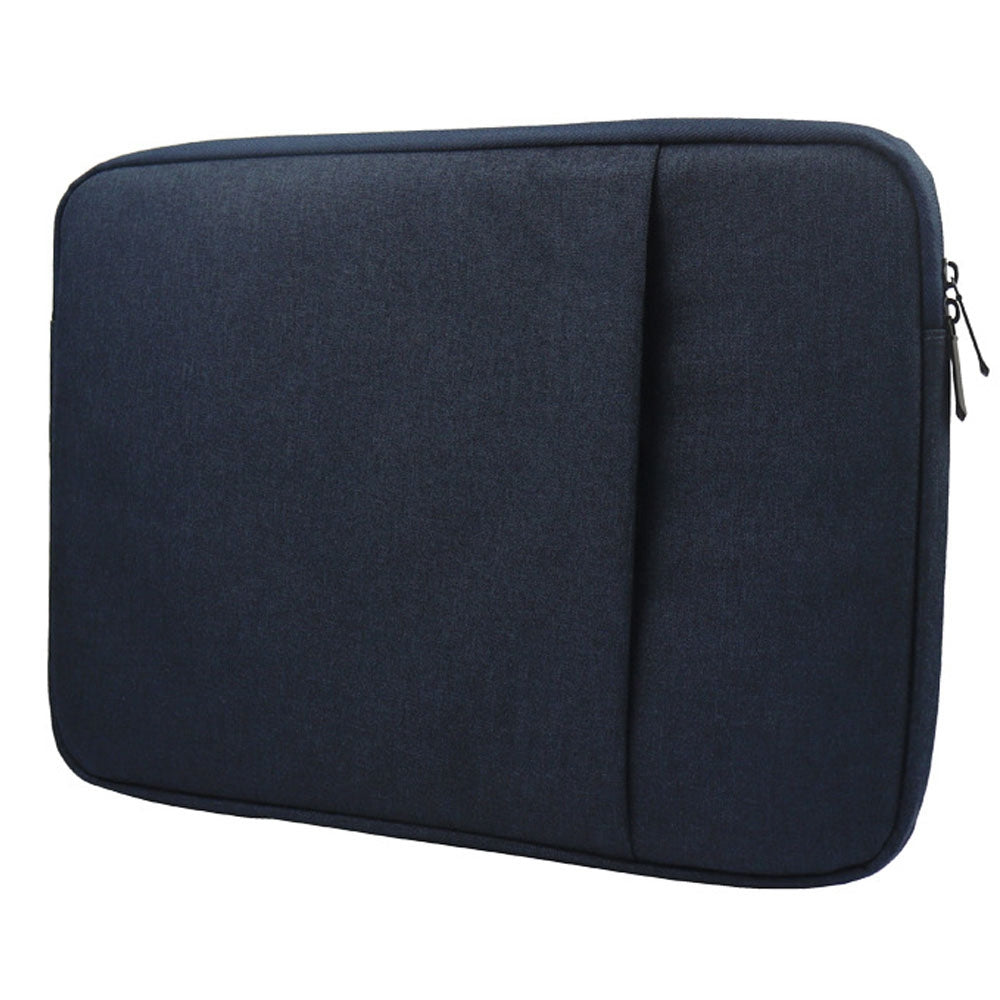 Uniqkart QY-C016 Shockproof Sleeve Bag with Outer Pouch for 14-inch Laptops Portable Carry Case Anti-Scratch Storage Bag - Black